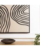 Décoration murale B - 83x123cm lignes abstraites, cadre noir