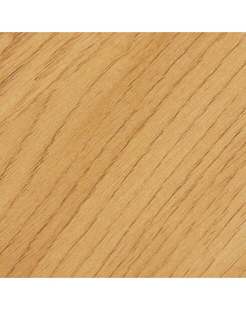 Chevet 2 tiroirs décor effet bois rainuré noir et naturel SCOTT