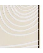 Décoration murale C - 83x123cm lignes abstraites, cadre naturel