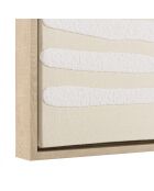 Décoration murale C - 83x123cm lignes abstraites, cadre naturel