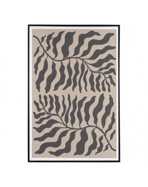 Décoration murale C - 63x93cm en papier japonais, cadre noir