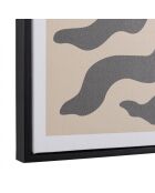 Décoration murale C - 63x93cm en papier japonais, cadre noir