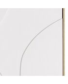 Décoration murale 83x123cm formes abstraites blanches en relief