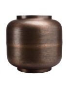 Vase largeur 39cm hauteur 38cm acier couleur bronze cuivré