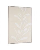 Décoration murale 83x123cm motifs fleurs n°1, cadre naturel