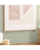 Décoration murale 63x93cm formes abstraites n°2, cadre naturel