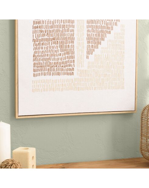 Décoration murale 63x93cm formes abstraites n°2, cadre naturel