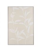 Décoration murale 83x123cm motifs fleurs n°2, cadre naturel