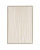 Décoration murale B - 83x123cm lignes abstraites, cadre naturel
