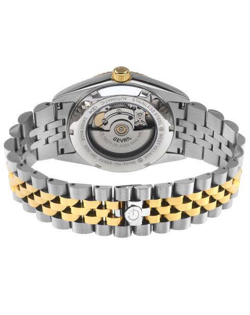 Montre West Village Homme Automatique en Acier argenté/doré