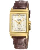 Montre Time Square Homme Automatique en Cuir marron
