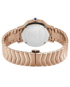 Montre Spello II Femme Quartz en Acier & Diamants rose doré