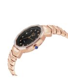 Montre Spello II Femme Quartz en Acier & Diamants rose doré