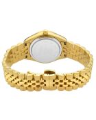 Montre Quartz Femme Naples en Acier & Diamants 0.13 ct dorée