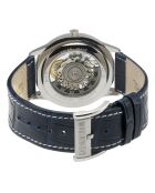 Montre Five Points Homme Automatique en Cuir bleue