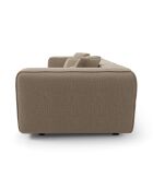 ROMY 4-zitsbank Zacht geweven douchestof Taupe - 304x105x70