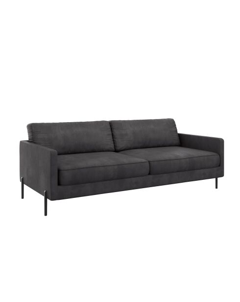 Justin 2-Sitzer-Sofa zinngrau - 150x84x78