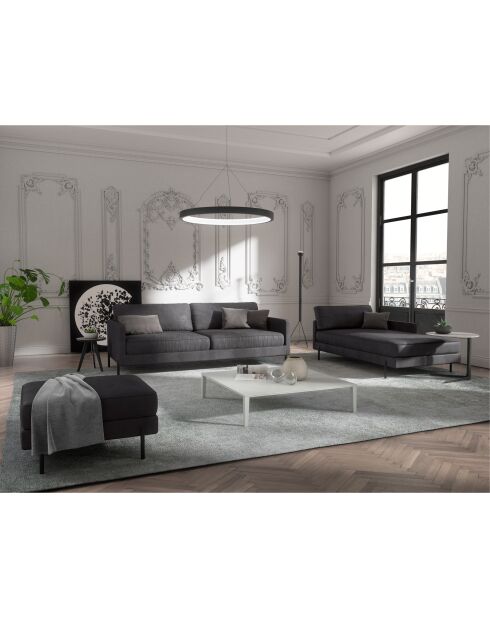 Justin 2-Sitzer-Sofa zinngrau - 150x84x78