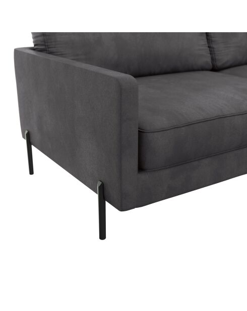Justin 2-Sitzer-Sofa zinngrau - 150x84x78