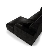 Rechtes Ecksofa mit 2 dekorativen Kissen RUBEN Velours Dark Anthracite - 323x173x78