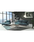 MERIDIENNE GAUCHE UNIC BLEU PETROLE - 70x150x83