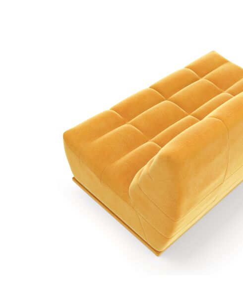 Jody modulaire 4-zitsbank Mustard Velours - 205x112x80