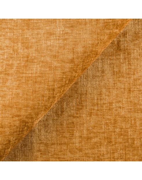 LIVA konvertierbares linkes Weitwinkelsofa Mustard aus strukturiertem Samt — 283x180x73