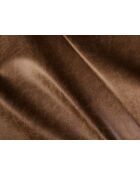 ISAK 2-Sitzer-Sofa Vintage-Stoff mit Ledereffekt Cognac - 155x92x85