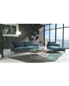 MERIDIENNE DROITE UNIC BLEU PETROLE - 70x150x83