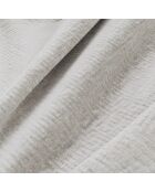 NOVA Rechtes Ecksofa aus cremefarbenem, gemustertem Samt - 280x165x73