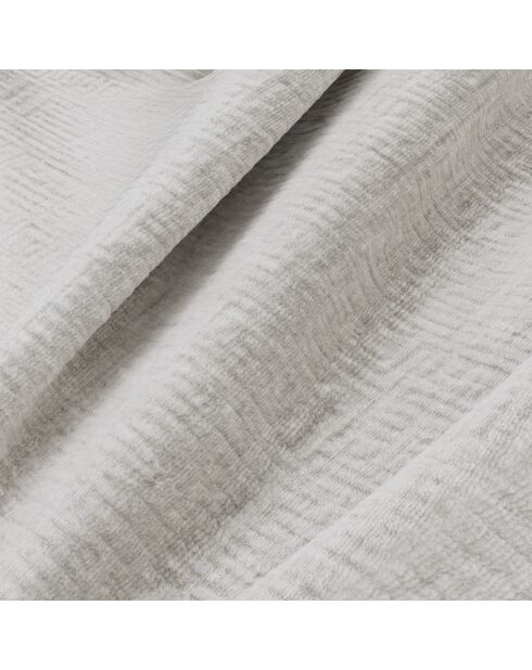 NOVA Rechterhoekbank crèmekleurig fluweel met patroon - 280x165x73