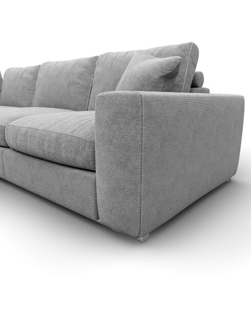 Lustgarden Ecksofa aus grauem Beton, groß, links, 290 x 300 x 85
