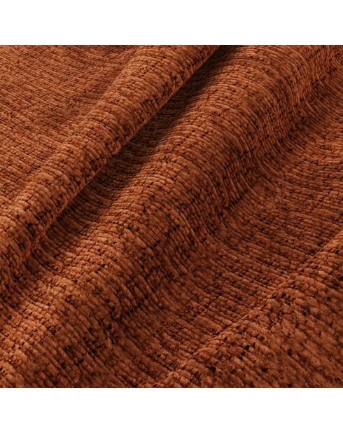 Fauteuil pivotant NELLY Velours chenillé Terracotta - 81x98x77