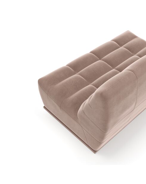 Jody modulaire 4-zitsbank Velours Taupe beige fluweel - 205x112x80