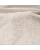 NOVA 3-Sitzer-Sofa aus cremefarbenem gewebtem Samt - 205x97x73