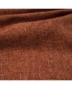 LIAM linkerhoekbank Terracotta geweven fluweel - 272x90x74