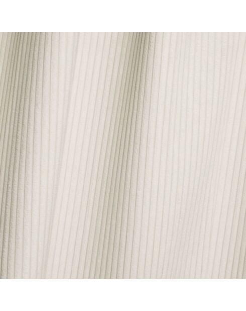 Rechtes Ecksofa mit 2 dekorativen Kissen RUBEN Cream Corduroy - 323x173x78