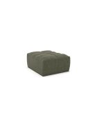 Pouf modulable Jody Tissu bouclette Vert olive - 85x105x44