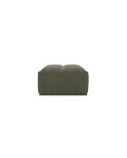 Pouf modulable Jody Tissu bouclette Vert olive - 85x105x44