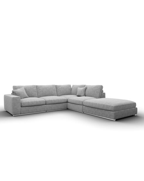 Lustgarden Großes rechtwinkliges Betonsofa, 300 x 290 x 85 cm, Grau
