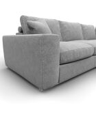Lustgarden Großes rechtwinkliges Betonsofa, 300 x 290 x 85 cm, Grau