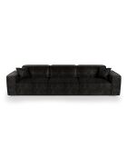 5-Sitzer-Sofa mit 2 dekorativen Kissen RUBEN Velours Dark Anthracite - 323x95x78