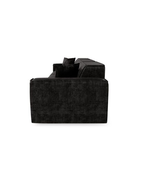 5-Sitzer-Sofa mit 2 dekorativen Kissen RUBEN Velours Dark Anthracite - 323x95x78