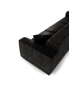 5-Sitzer-Sofa mit 2 dekorativen Kissen RUBEN Velours Dark Anthracite - 323x95x78