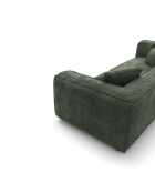 ROMY 4-Sitzer-Sofa Olivgrüner gewebter Samt - 304x105x70