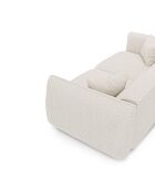 LIAM 3-zitsbank Creme Boucle Fabric - 196x90x74