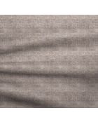 Hoekbank rechts met 2 sierkussens RUBEN Velours Taupe - 323x173x78