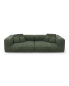 ROMY 3-Sitzer-Sofa Olivgrüner gewebter Samt - 250x105x70