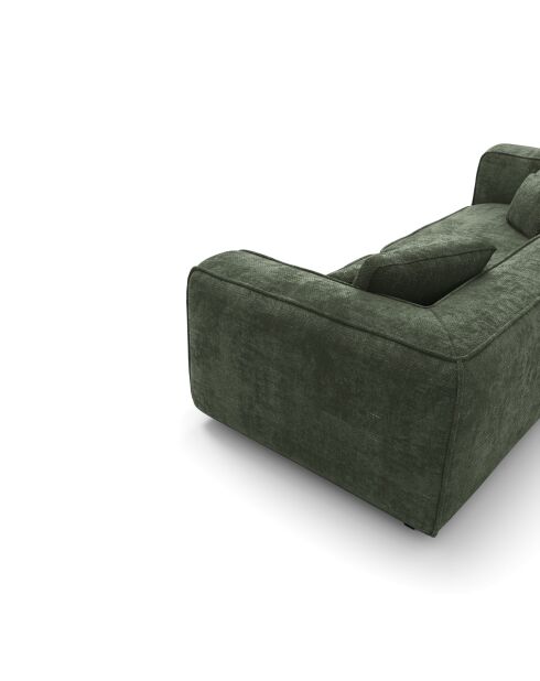 ROMY 3-Sitzer-Sofa Olivgrüner gewebter Samt - 250x105x70