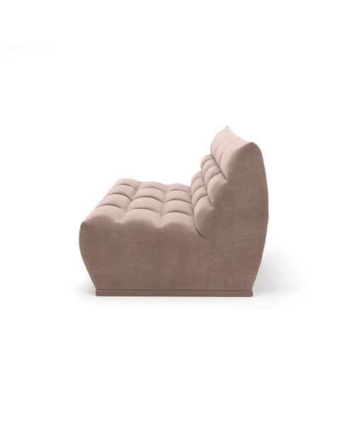 Jody Modulaire 3-zitsbank Velours Taupe beige fluweel - 175x112x80